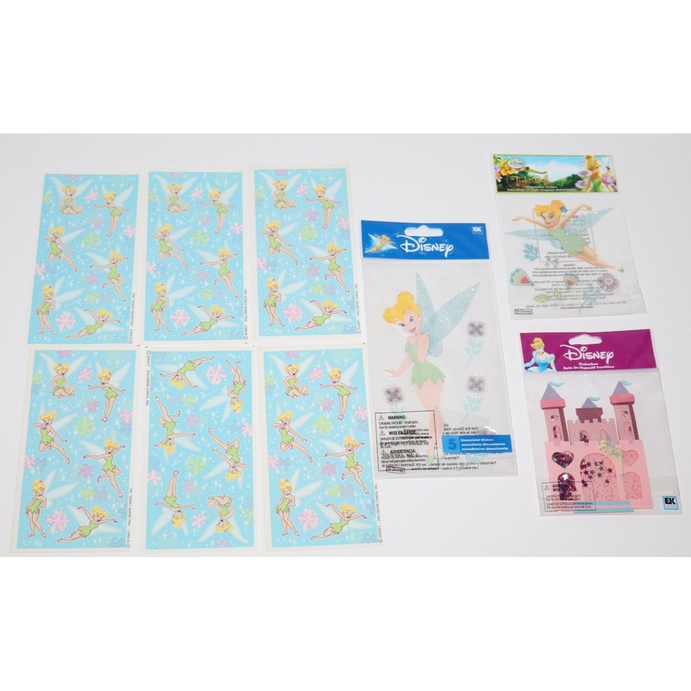 Disney TINKER BELL Castle Stickers Sticker Lot NEW